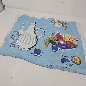 Vtg Lamont Irish pure linen kitchen tea towel cottagecore farmhouse, country